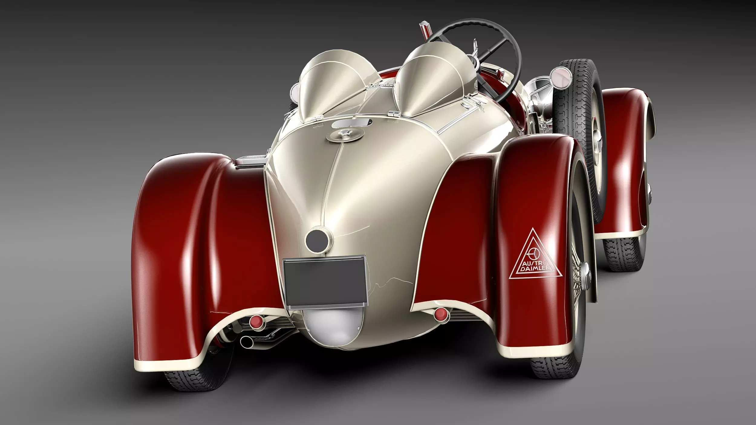 Austro Daimler 1929 3D model_5