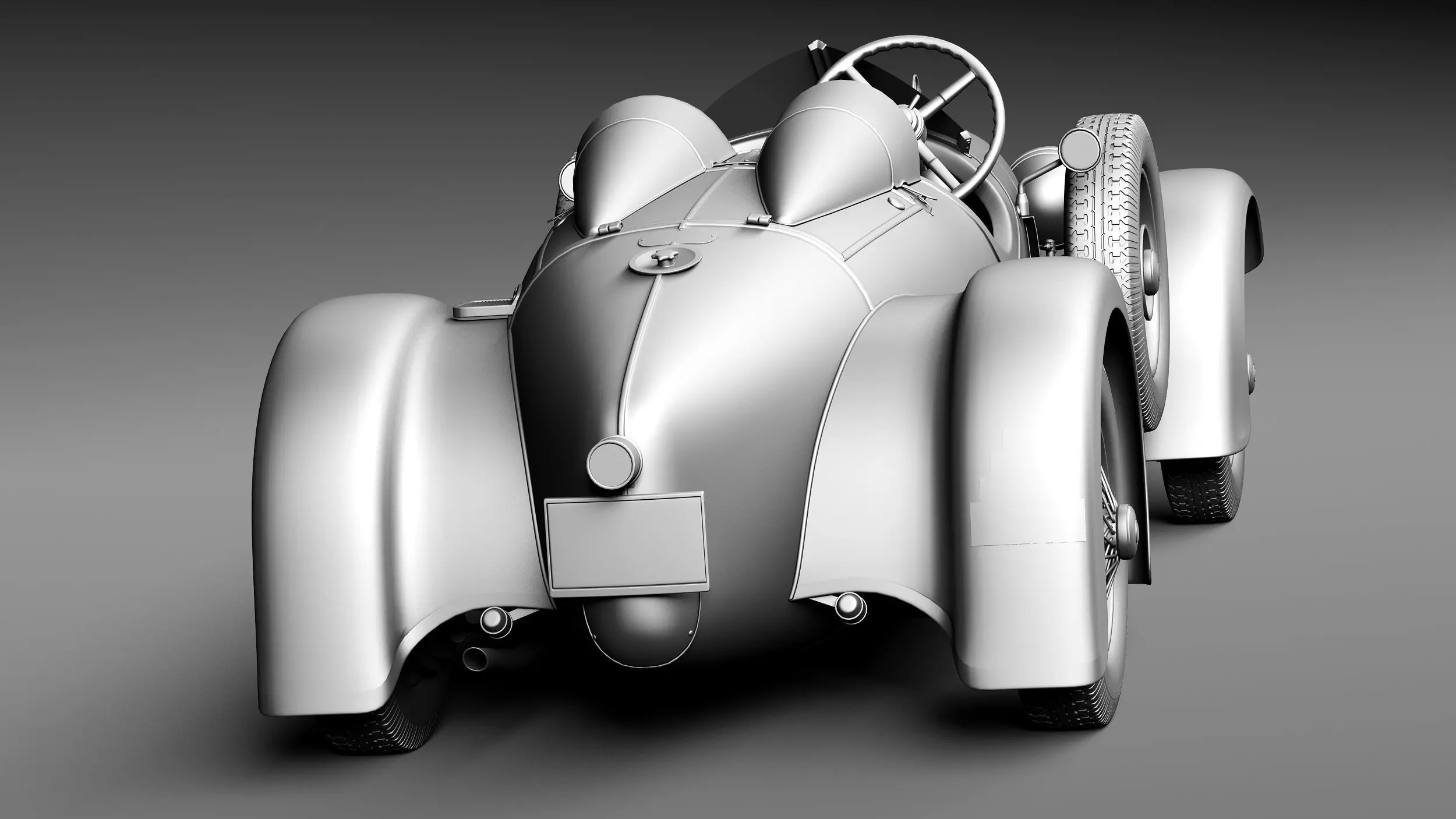 Austro Daimler 1929 3D model_14