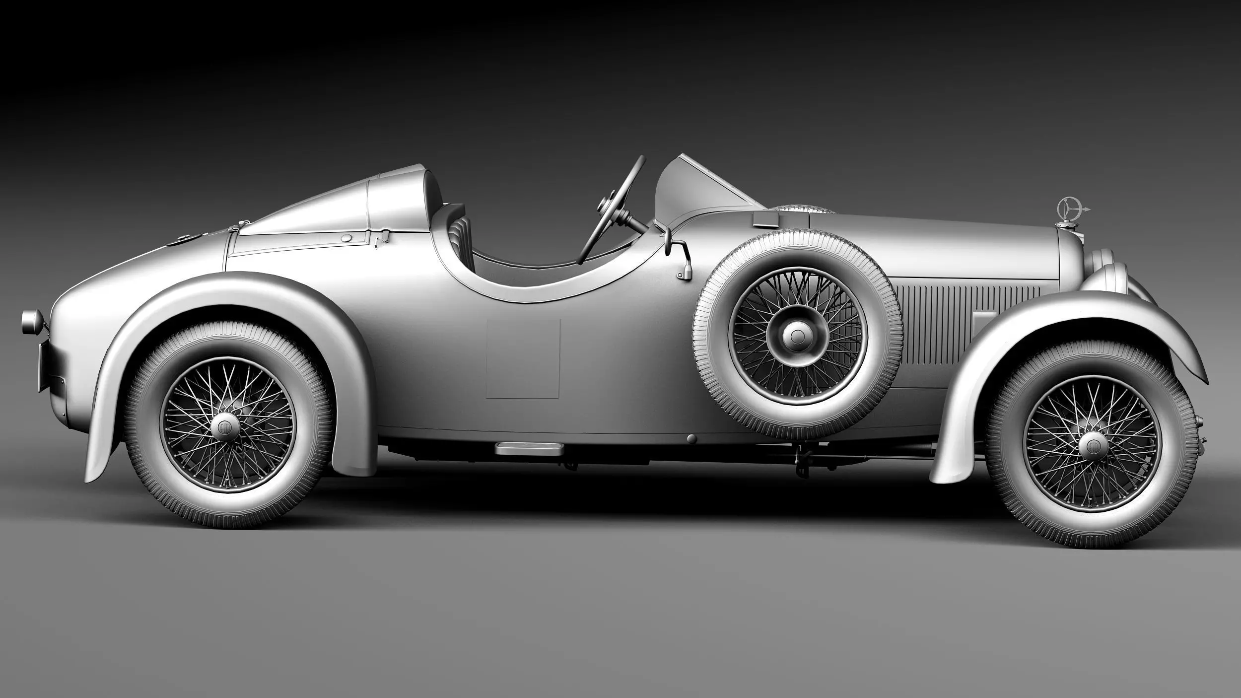 Austro Daimler 1929 3D model_15