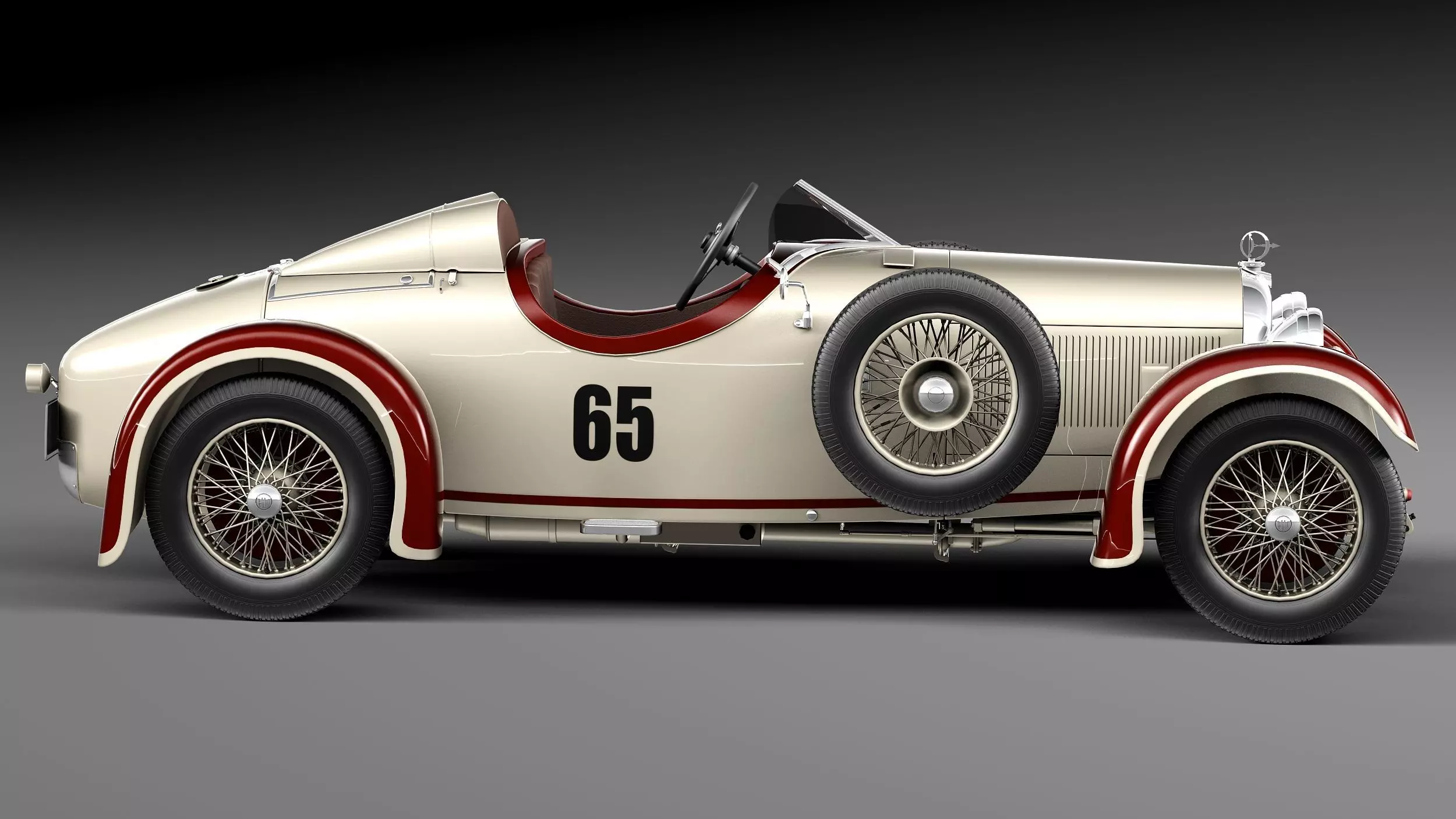 Austro Daimler 1929 3D model_6