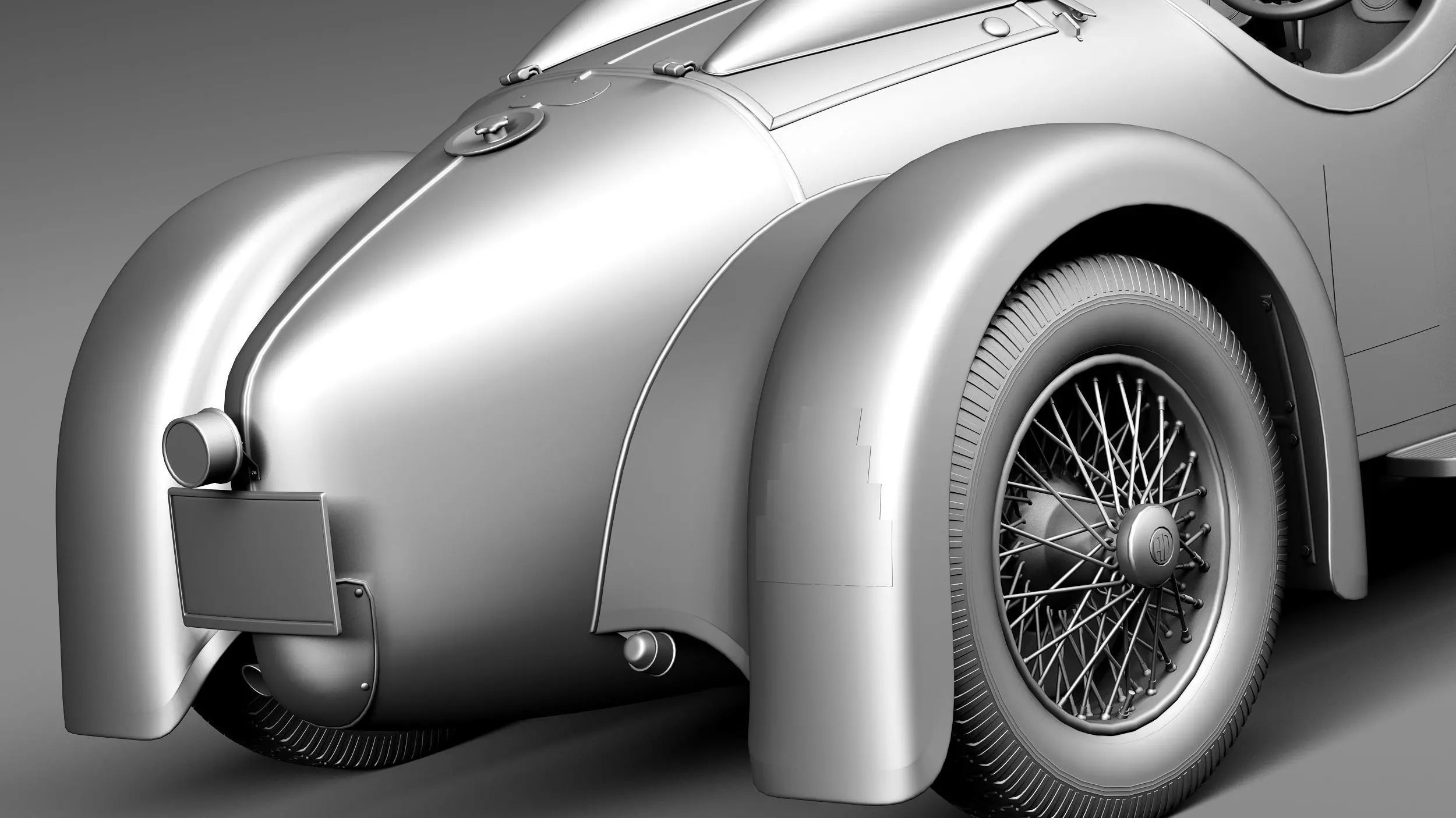 Austro Daimler 1929 3D model_12
