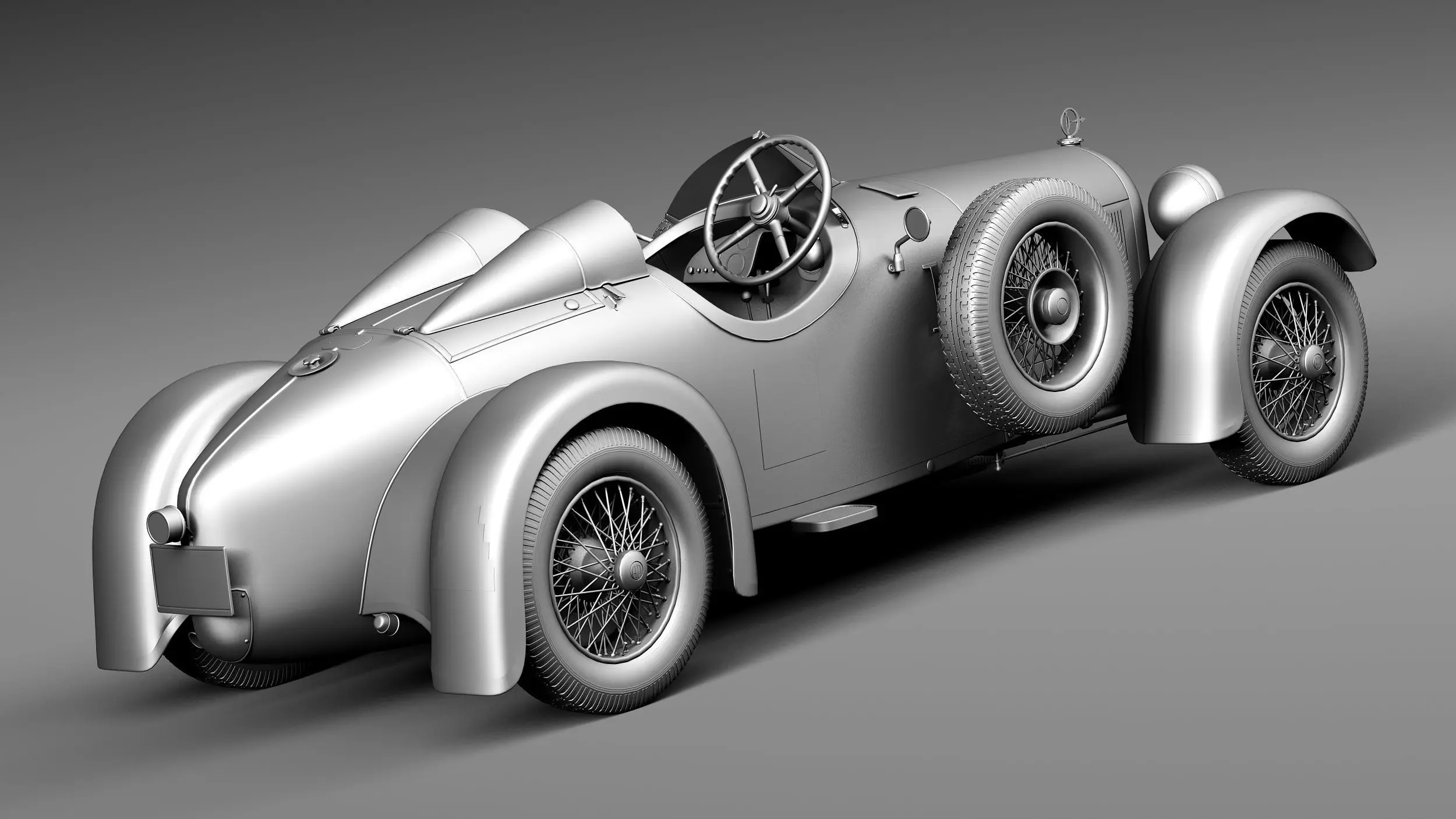 Austro Daimler 1929 3D model_13
