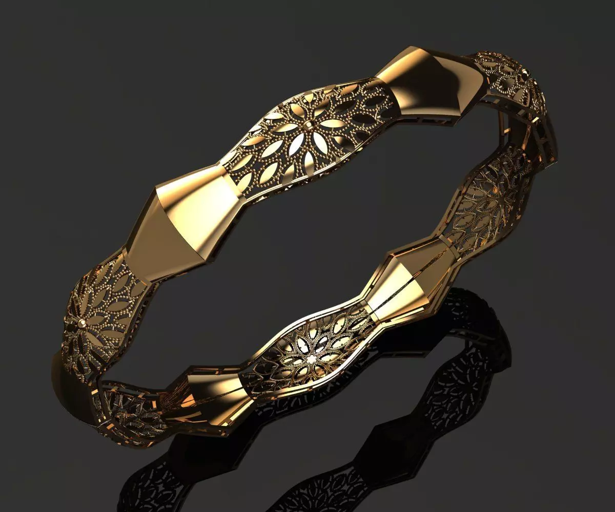 1236 Cone and Barrel Star Filigree 9gm 3D print model