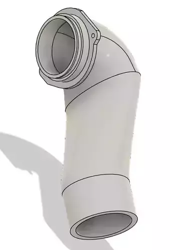 Throttle pipe for SABB 900 NG B204i