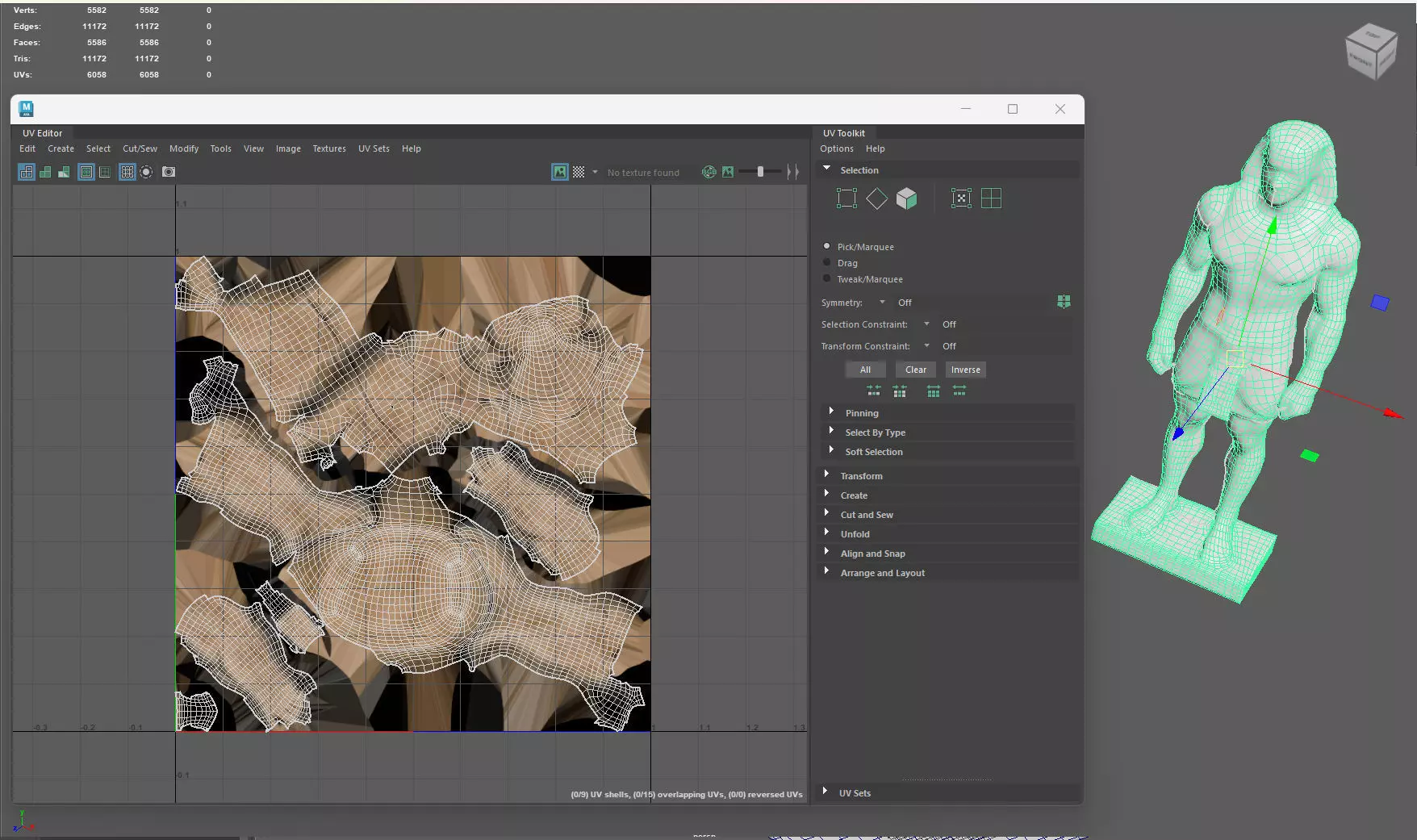 Pharaoh Sculpture AAA Low-Poly Game-Ready Model PBR Low-poly 3D model_12