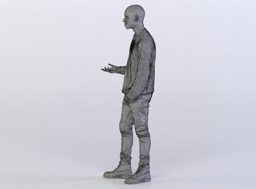 Christopher 0422 Man Standing, Arm in a Pocket 3D model_5