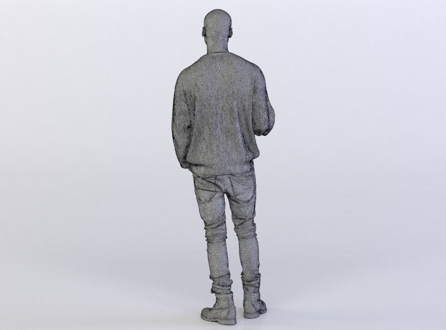 Christopher 0422 Man Standing, Arm in a Pocket 3D model_6