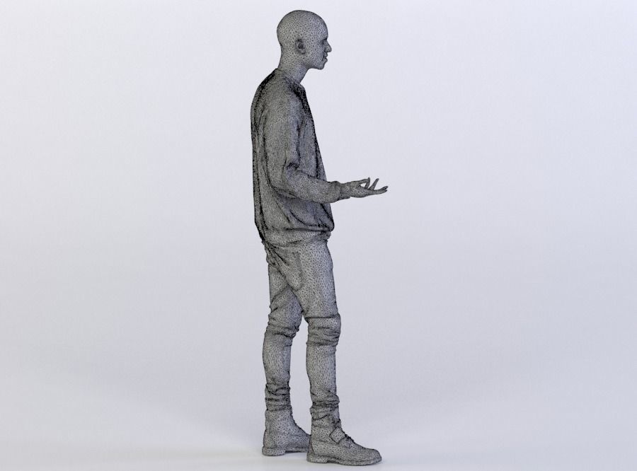 Christopher 0422 Man Standing, Arm in a Pocket 3D model_7