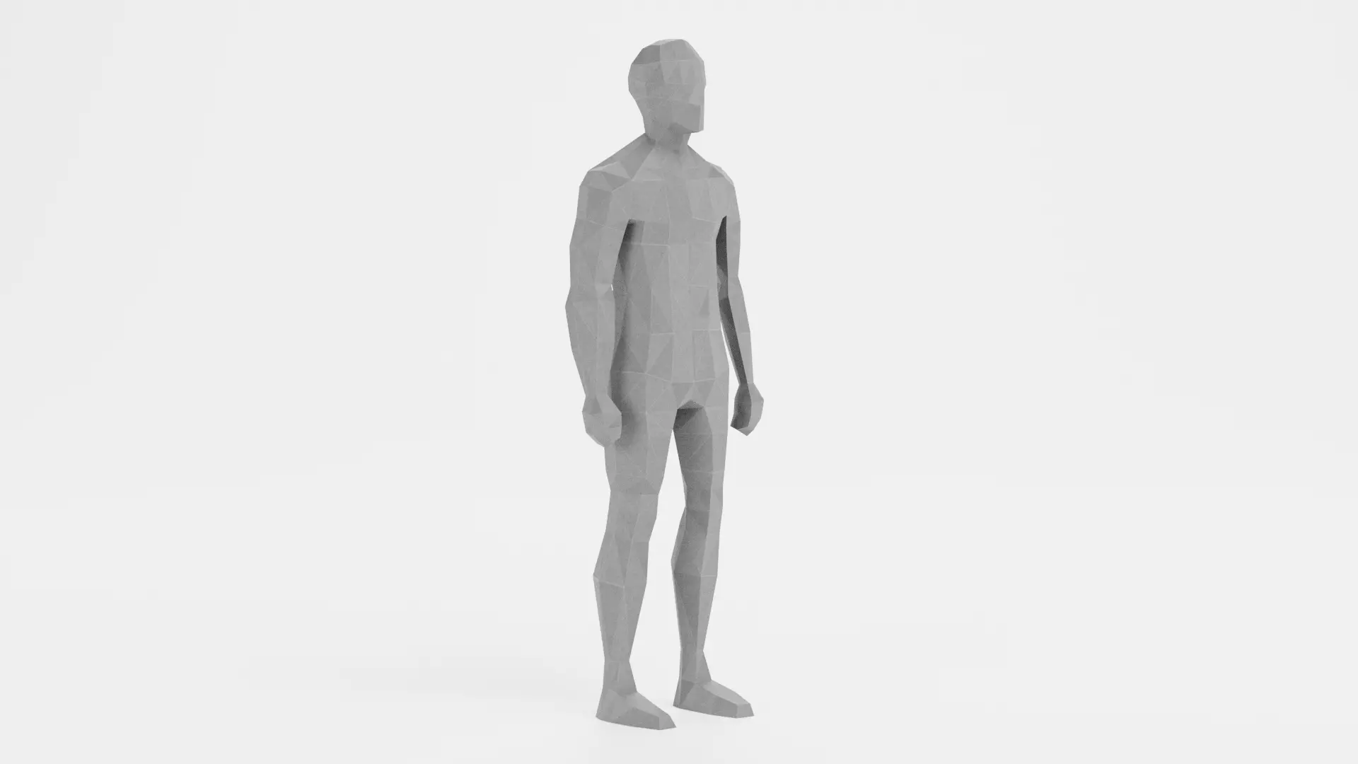 -Low Polygon Male Character- Low-poly 3D model_1