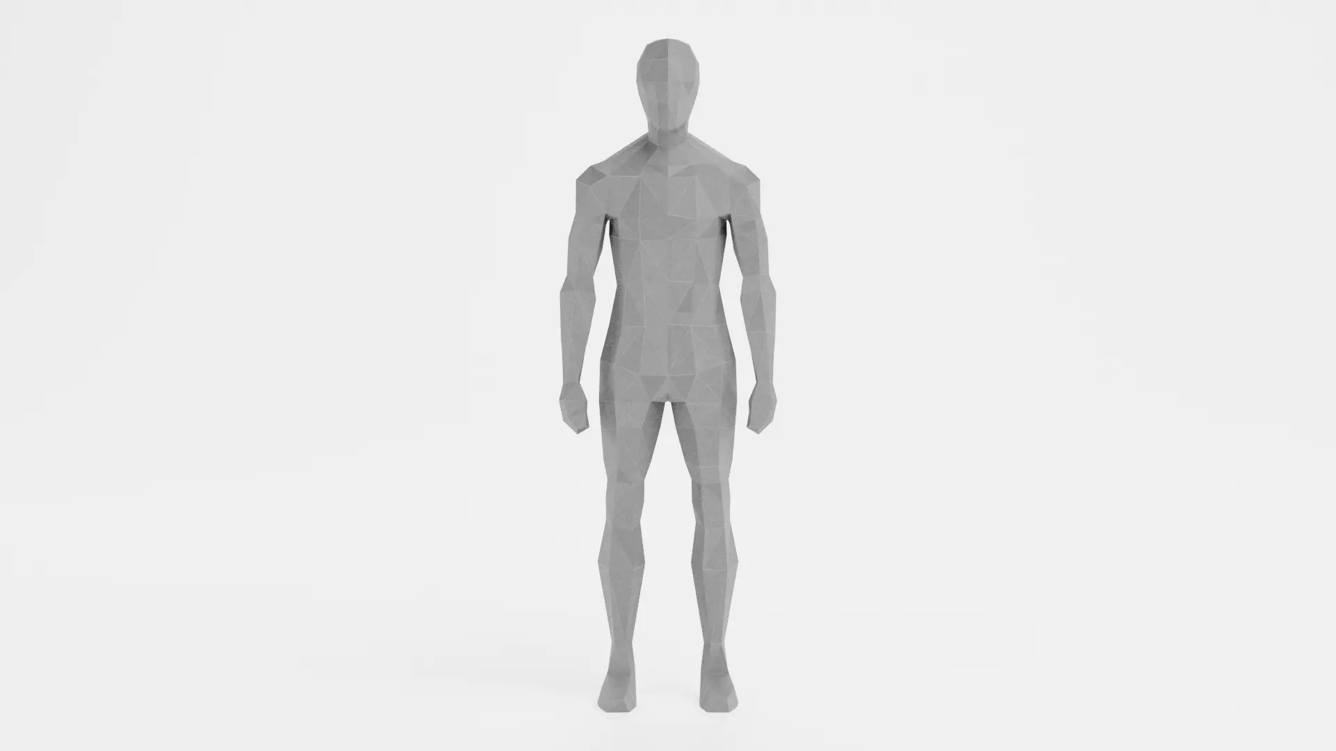 Low-Poly Male Character - Stylized Polygonal Human Low-poly 3D model