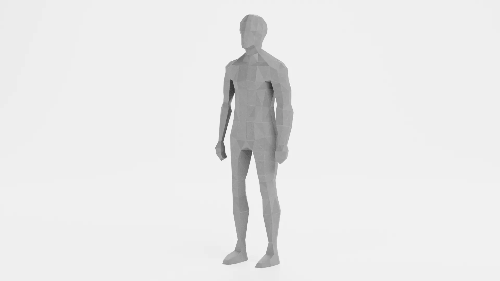 -Low Polygon Male Character- Low-poly 3D model_8
