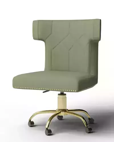 Modern Olive Green Office Swivel Wingback Chair