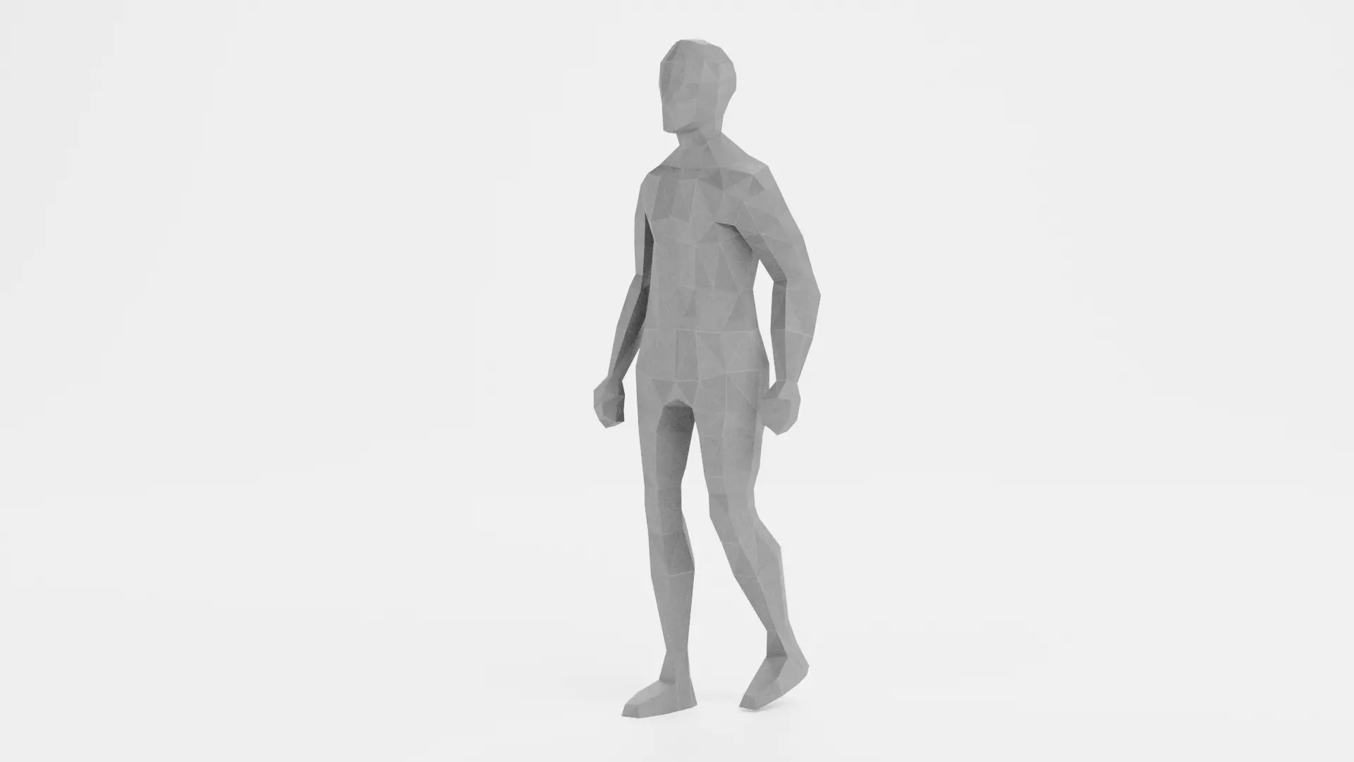 Low-Poly Male Character - Stylized Polygonal Human Rigged Low-poly 3D model