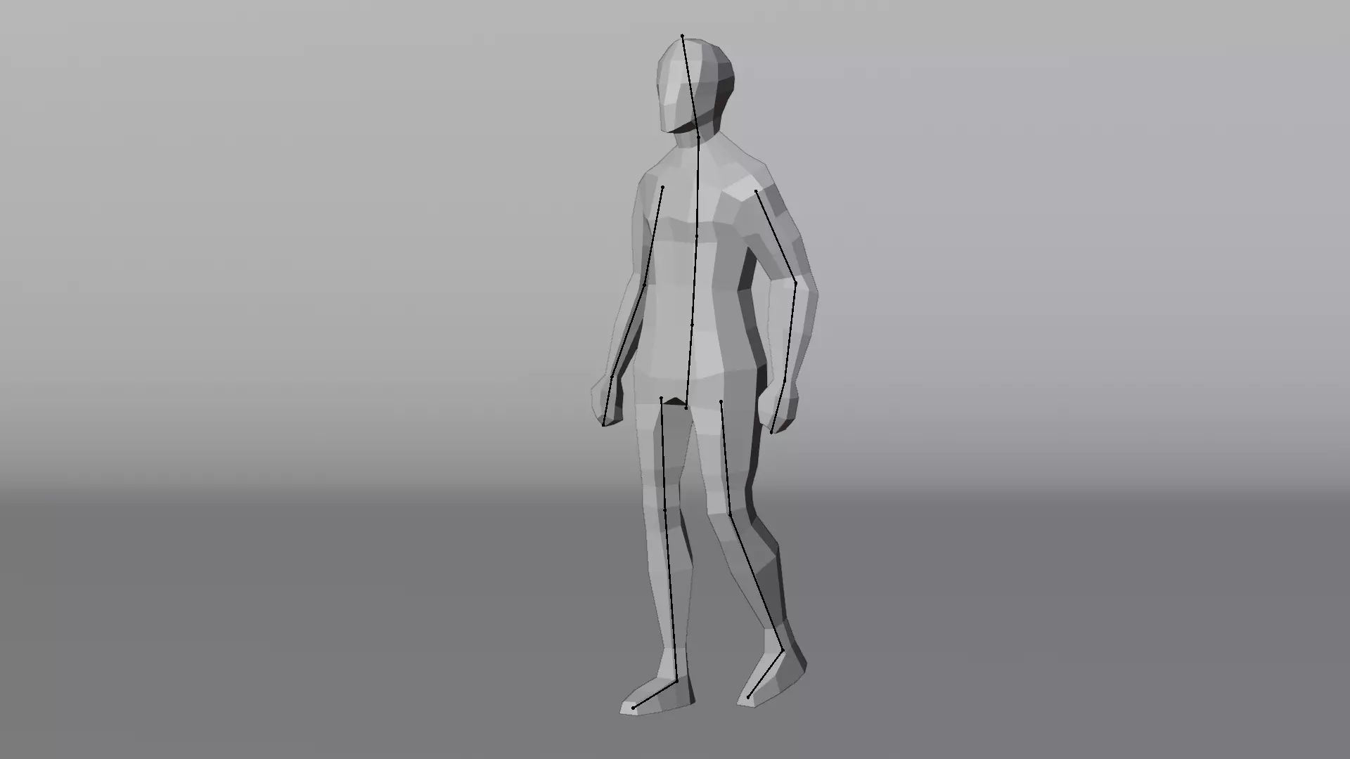 -Low Polygon Male Character Rigged- Low-poly 3D model_2
