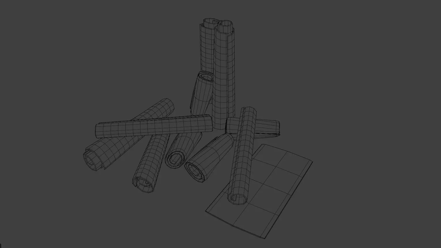 PBR Traditional Asian Village Props Game Ready Pack Low-poly 3D model_12