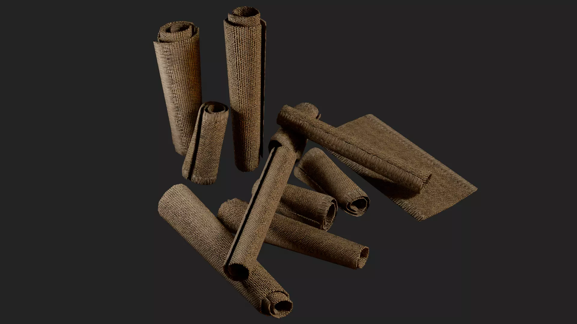 PBR Traditional Asian Village Props Game Ready Pack Low-poly 3D model_7