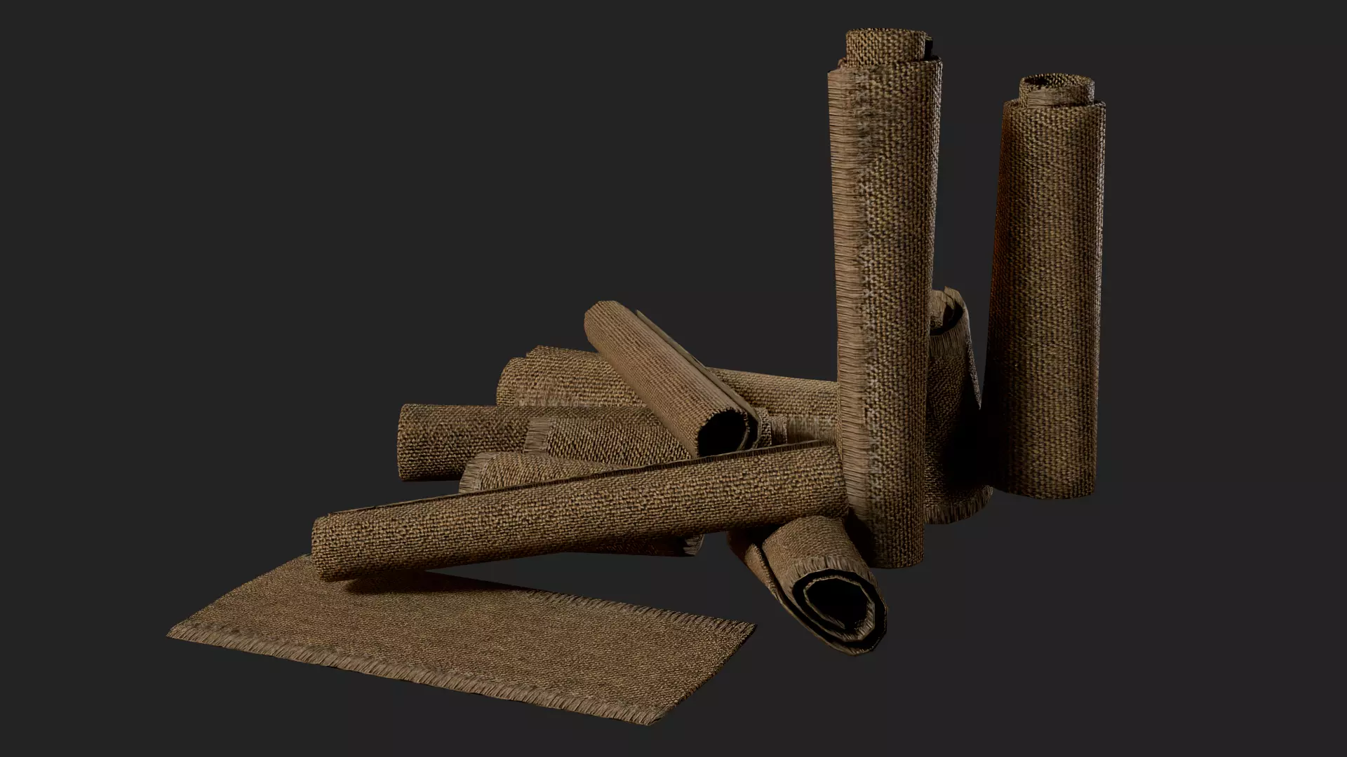 PBR Traditional Asian Village Props Game Ready Pack Low-poly 3D model_8