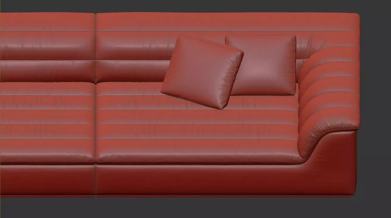 Float 4 Seat Sofa Ellison Studios 3D model_3