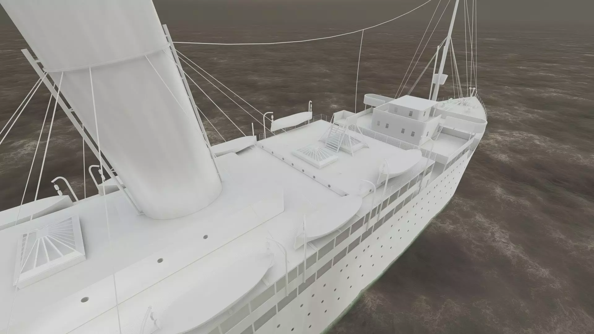 Early 1900s steam liner 3D model_43