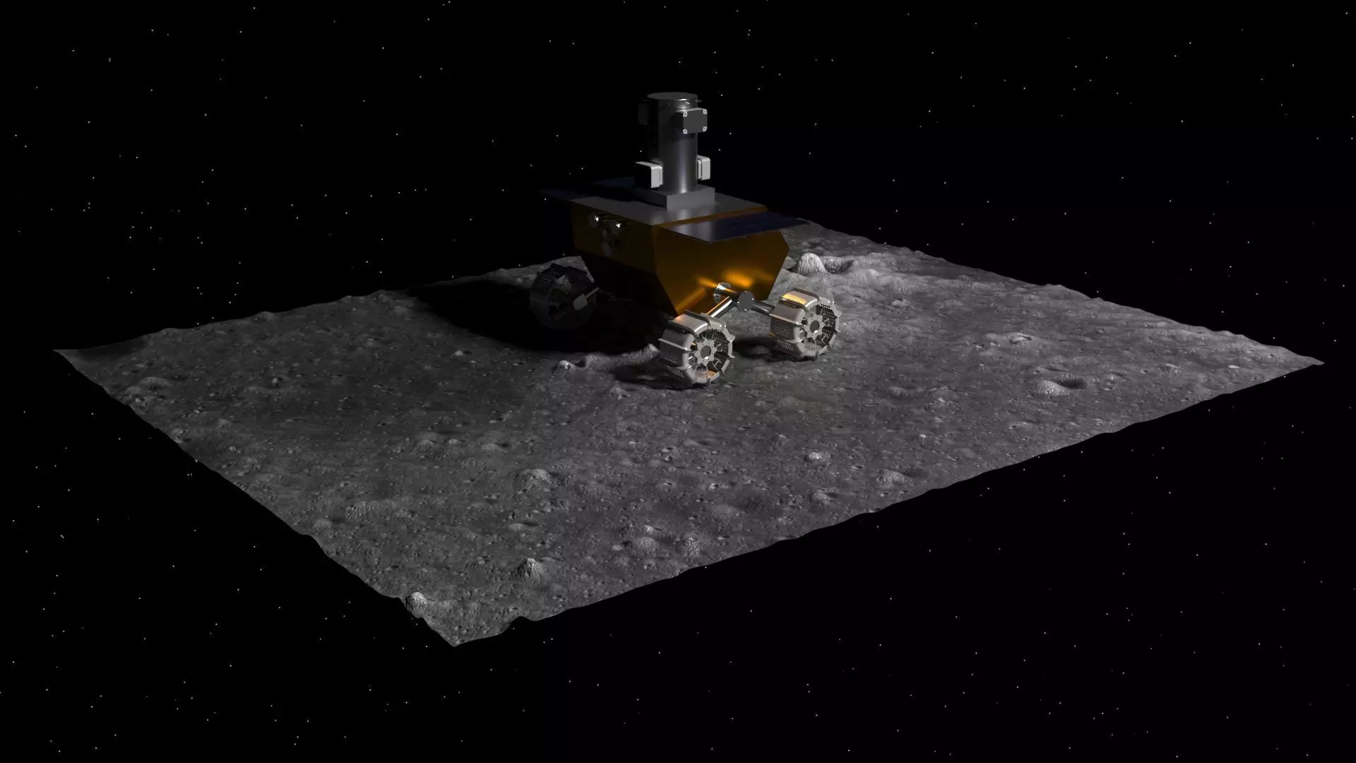 Moon Robot On The Moon 3D model_7