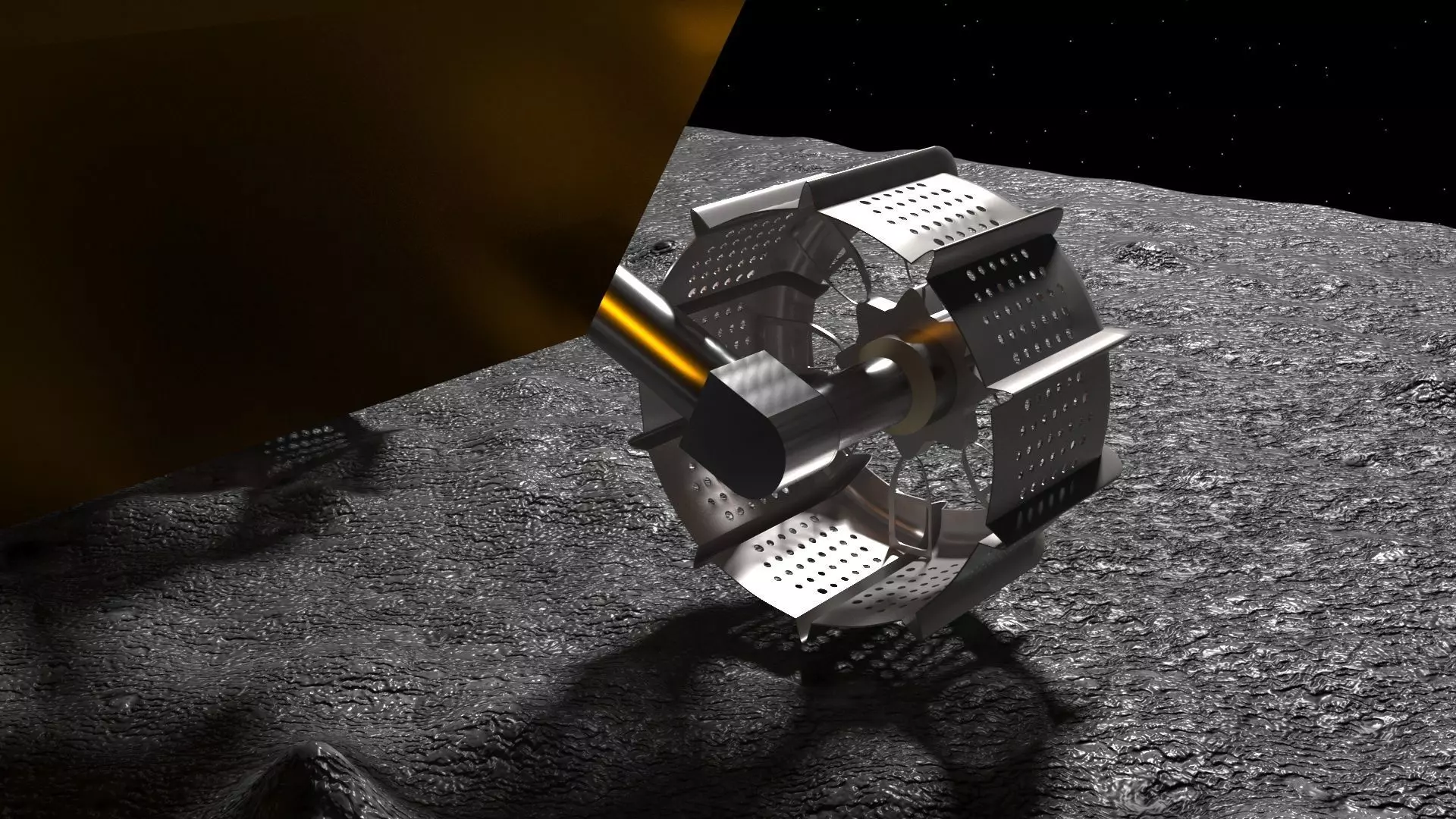 Moon Robot On The Moon 3D model_3