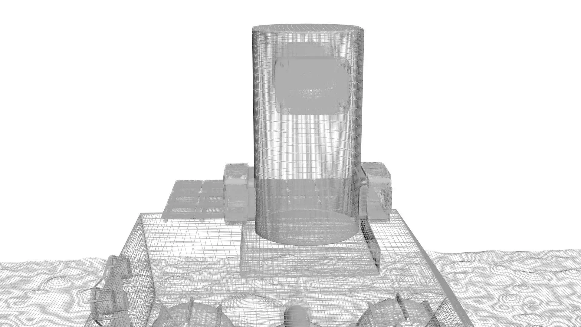 Moon Robot On The Moon 3D model_12