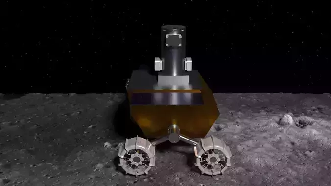 Moon Robot On The Moon 3D model