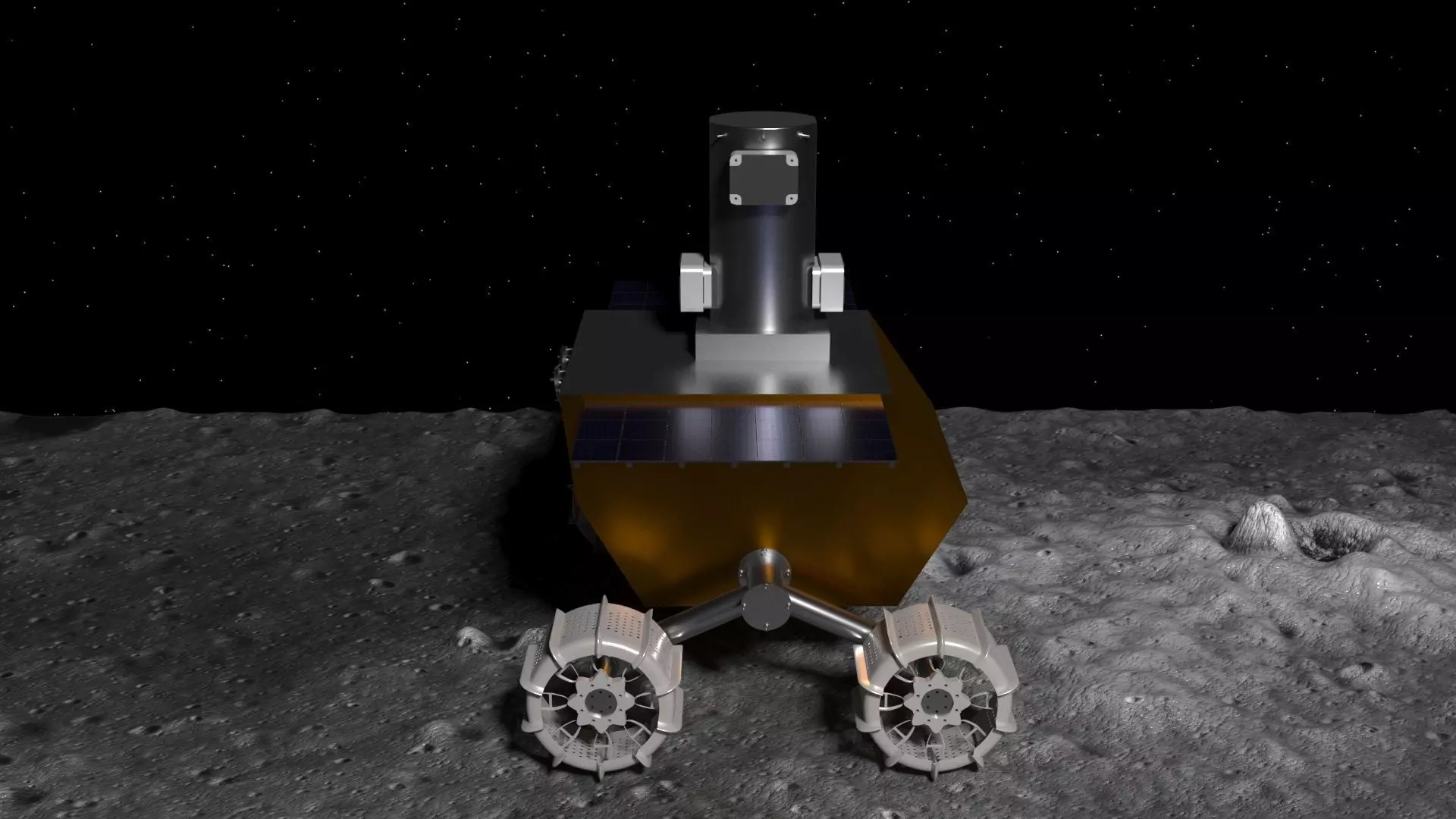 Moon Robot On The Moon 3D model_0