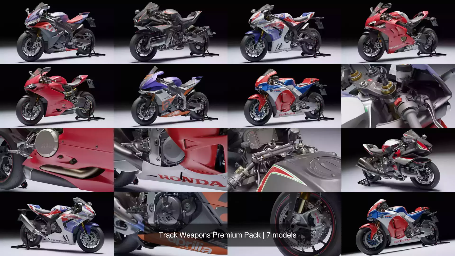 Track Weapons Premium Pack 3D Model Collection_1