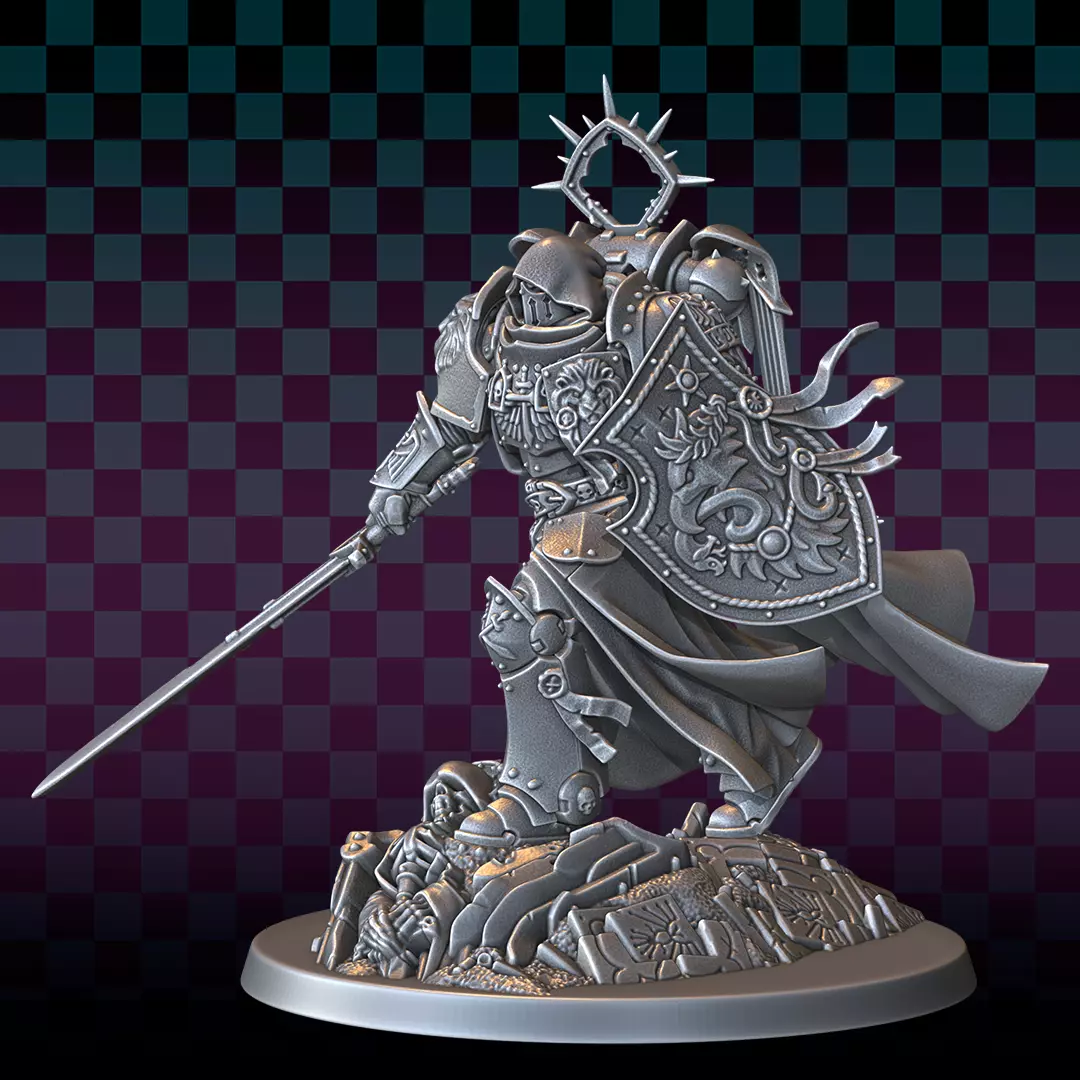 Space First Lion 3D print model_3