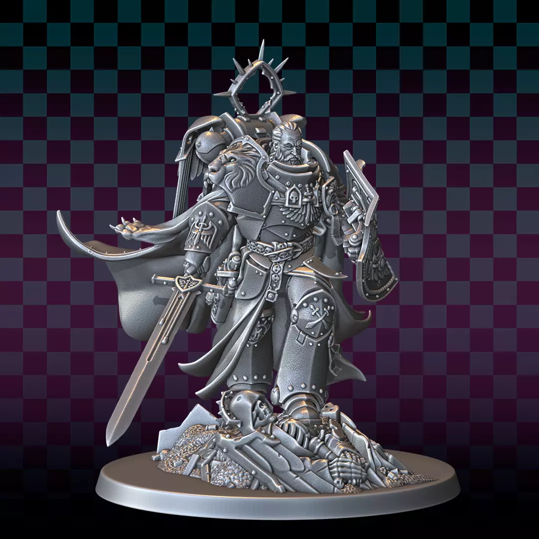 Space First Lion 3D print model_2