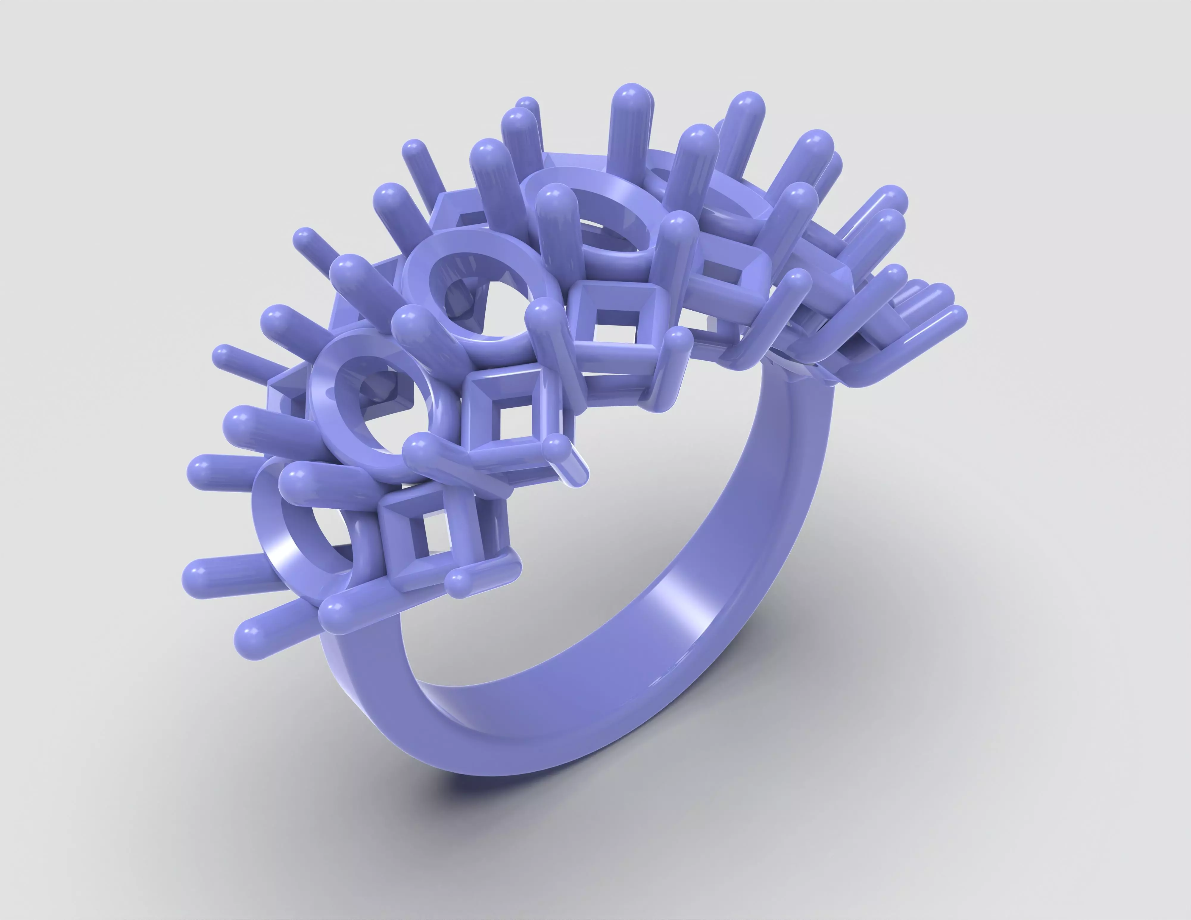 The Imperial Duet Ring 3D print model_16