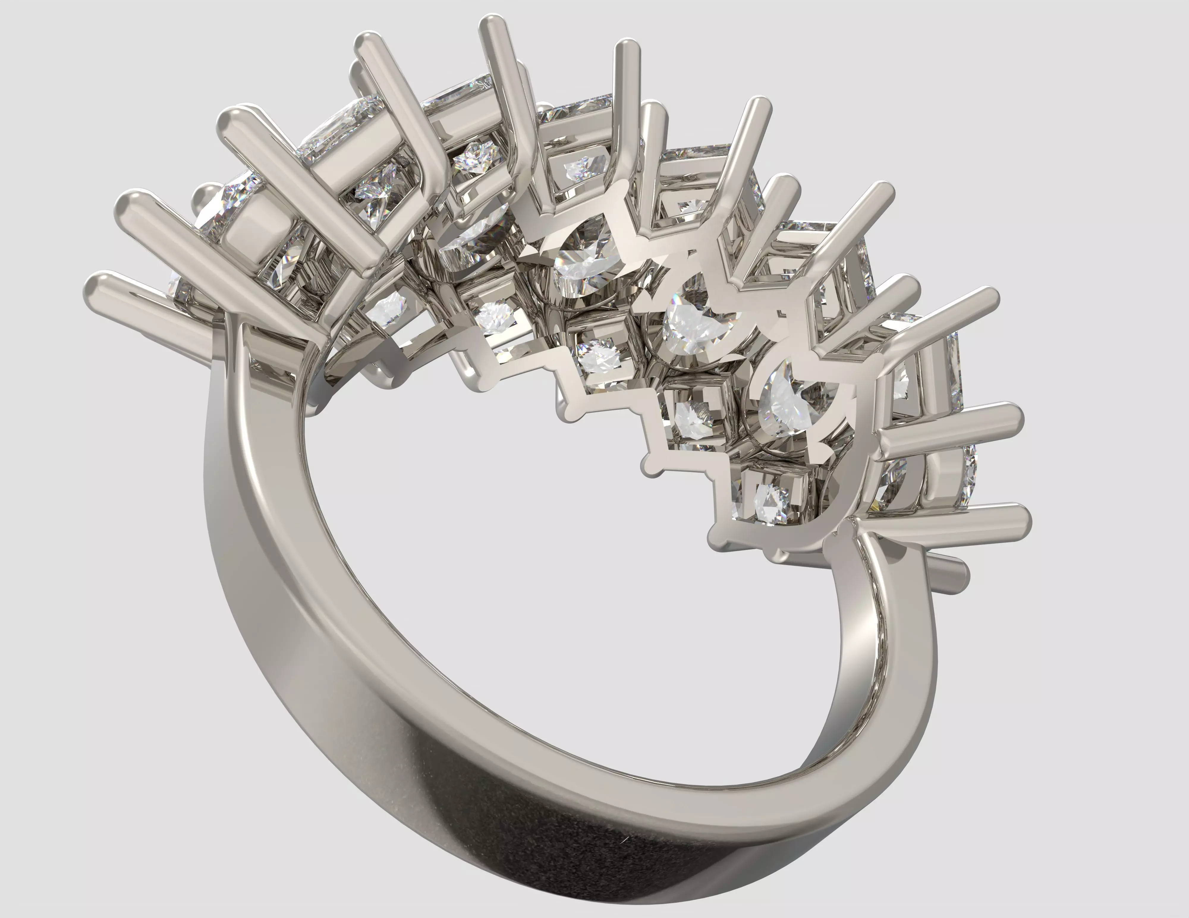 The Imperial Duet Ring 3D print model_13