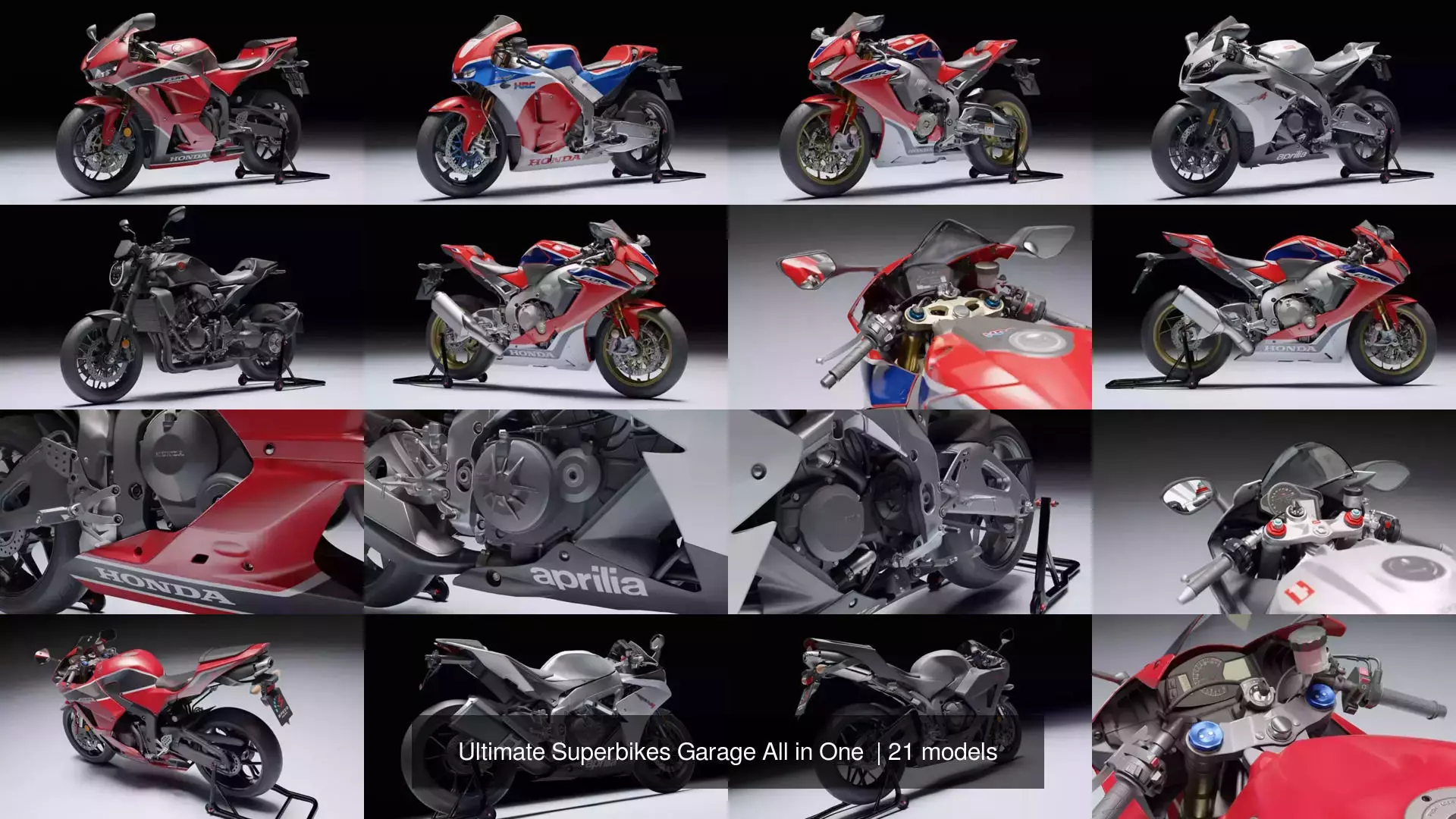 Ultimate Superbikes Garage All in One  3D Model Collection_2