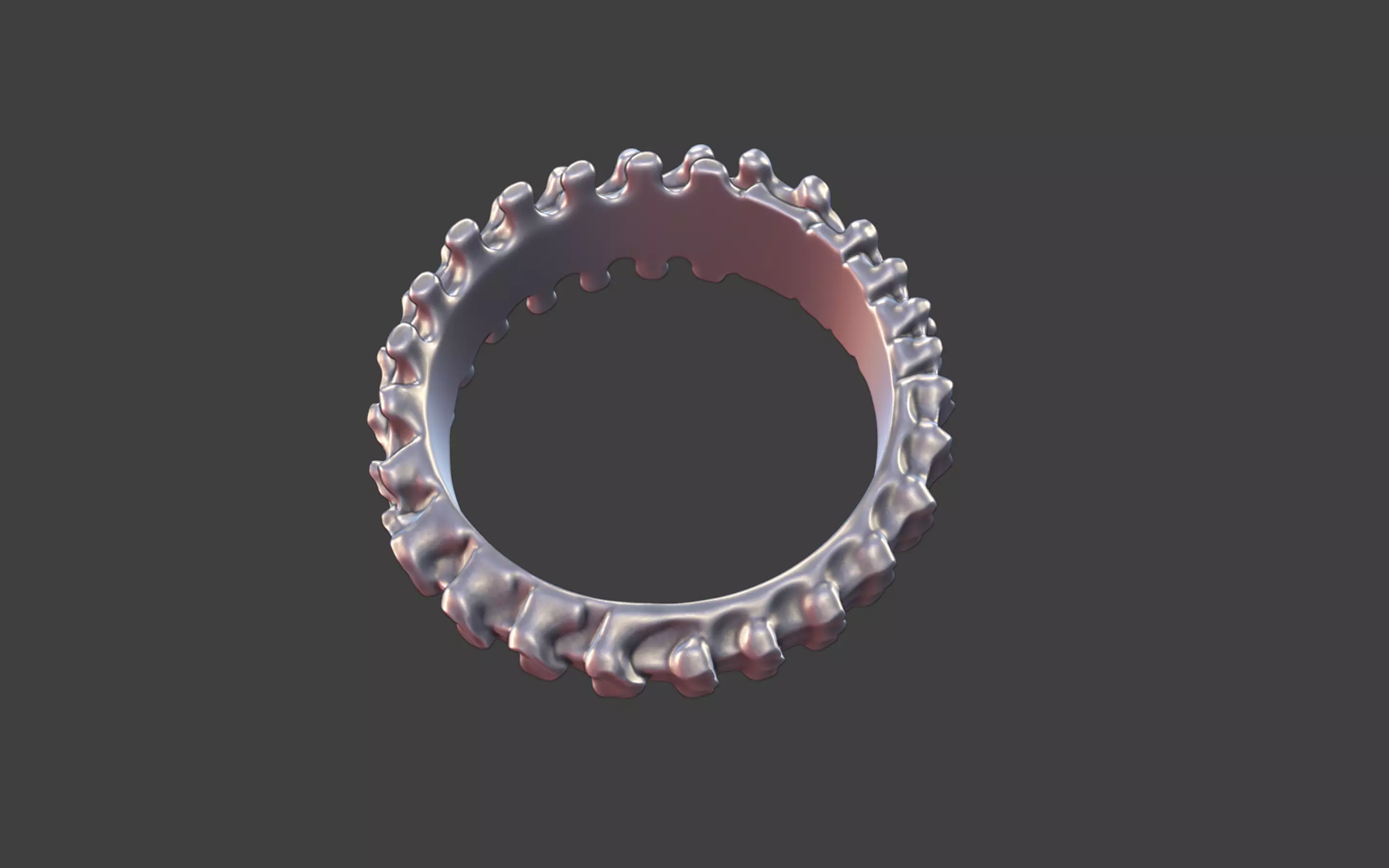 Vertebra Bone Ring 3D print model_12