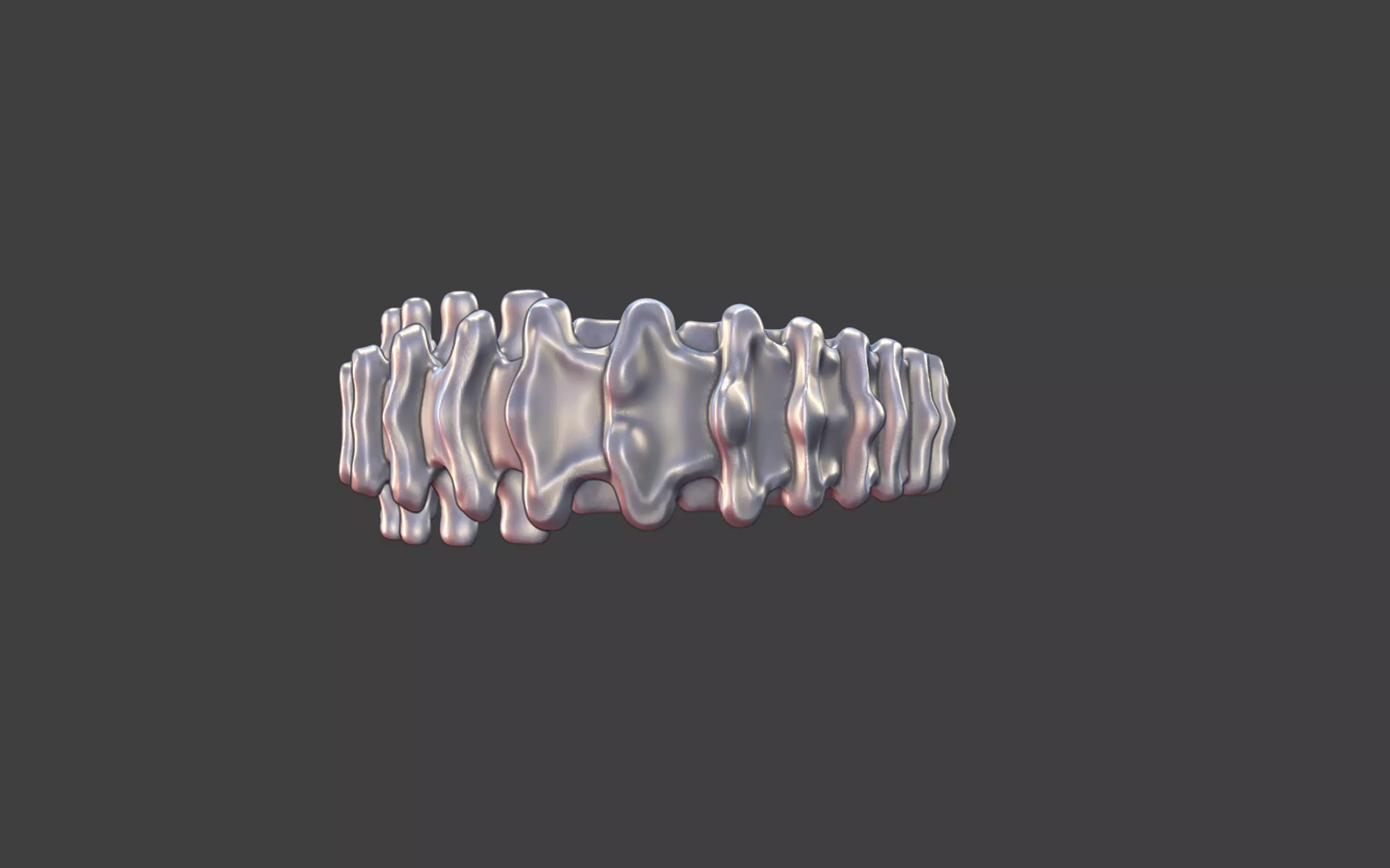 Vertebra Bone Ring 3D print model_17