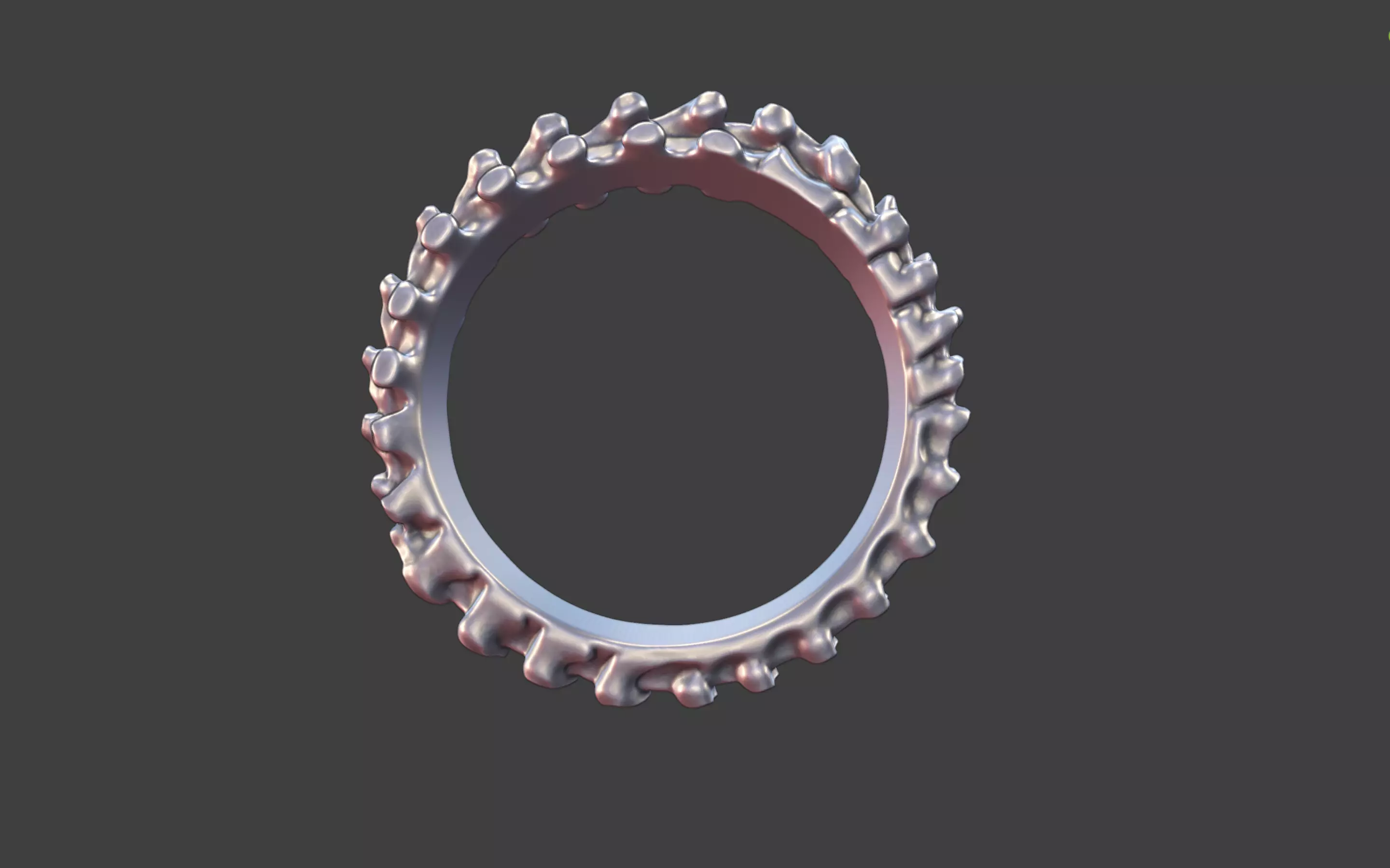 Vertebra Bone Ring 3D print model_13
