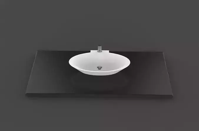  Oval Vessel Lavatory