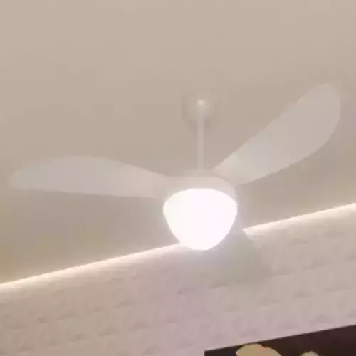 Modern Ceiling Fan Model G 3D Model Native Blender BLEND