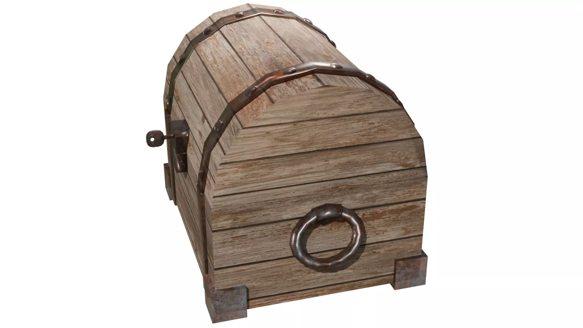 3D Treasure Chest Model Low-poly 3D model_1