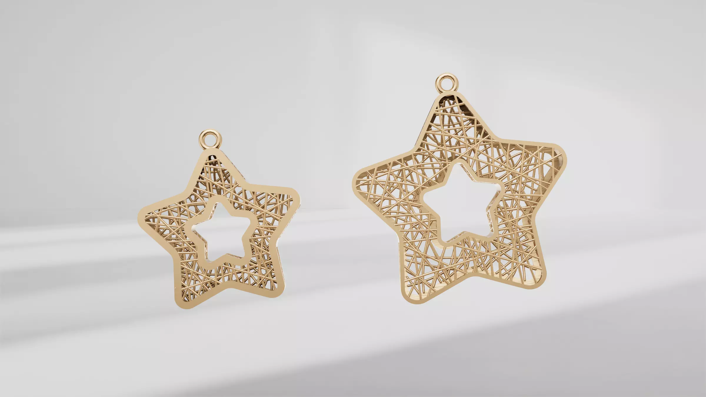 necklace and earrings Free 3D print model_1