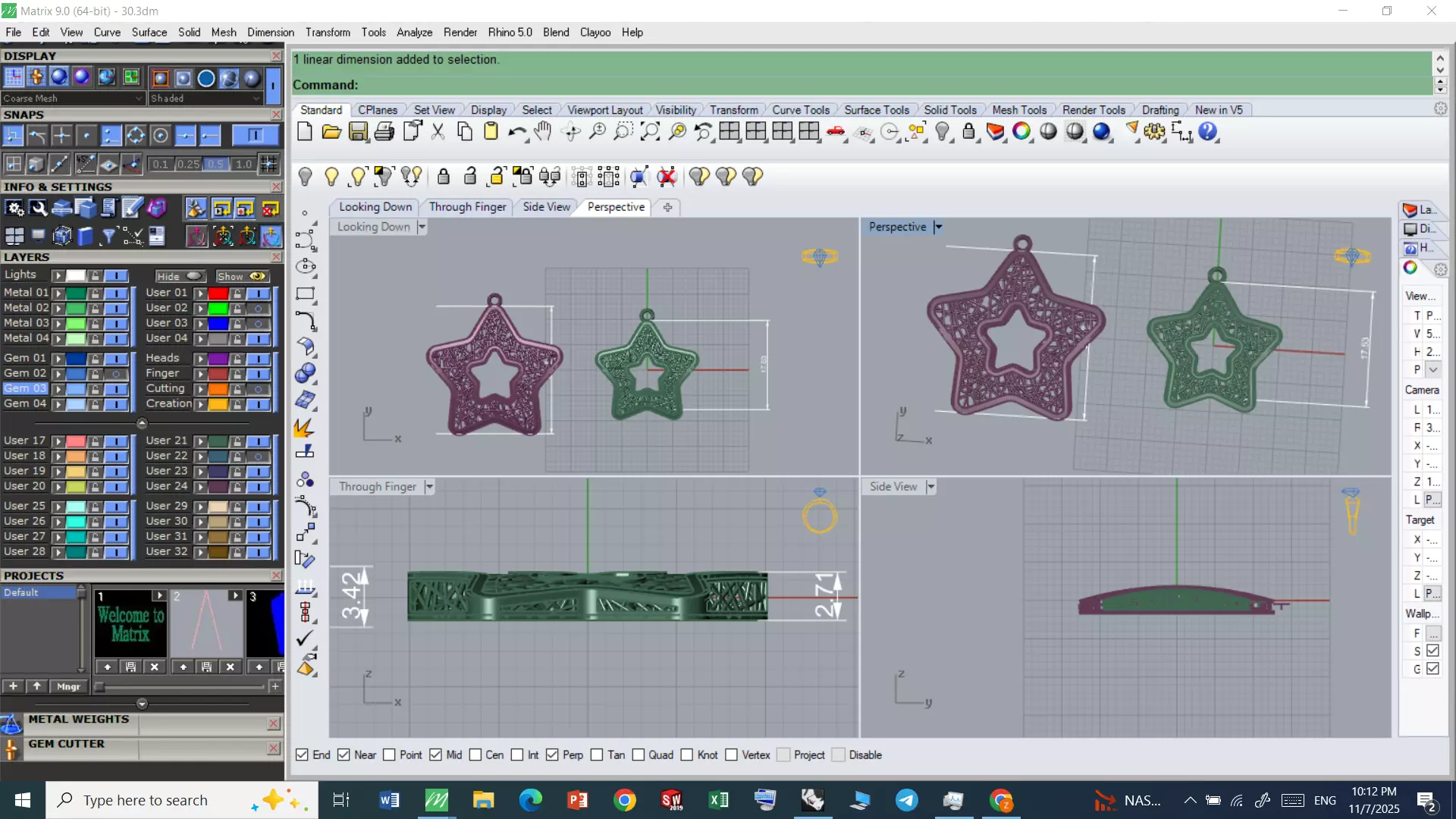 necklace and earrings Free 3D print model_4
