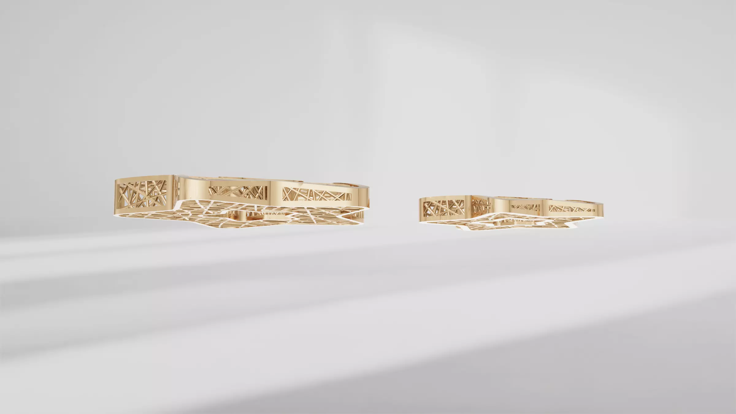 necklace and earrings Free 3D print model_2