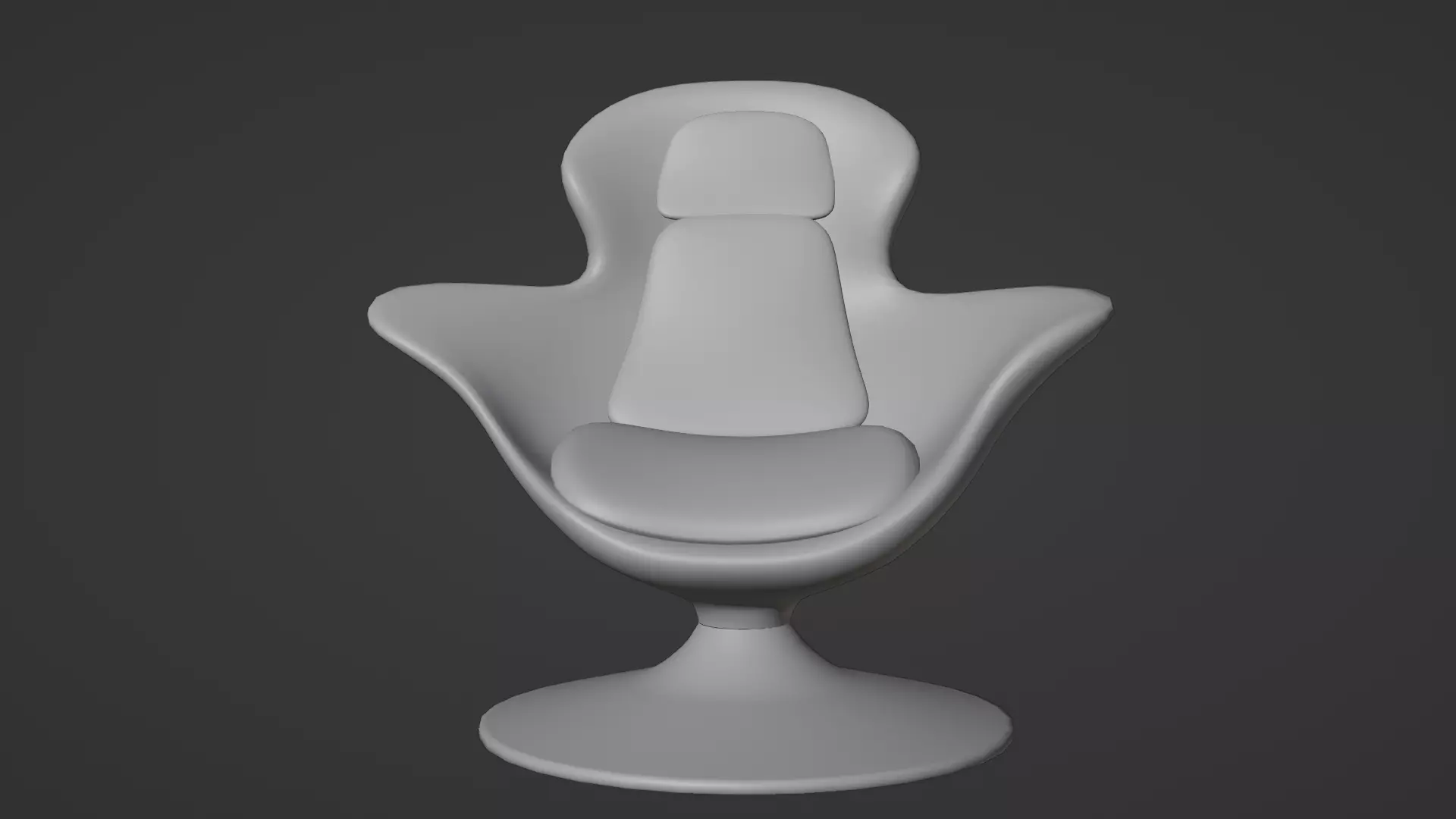 Futuristic Luxury Lounge Chair 3d Model with PBR Materials 3D model_5