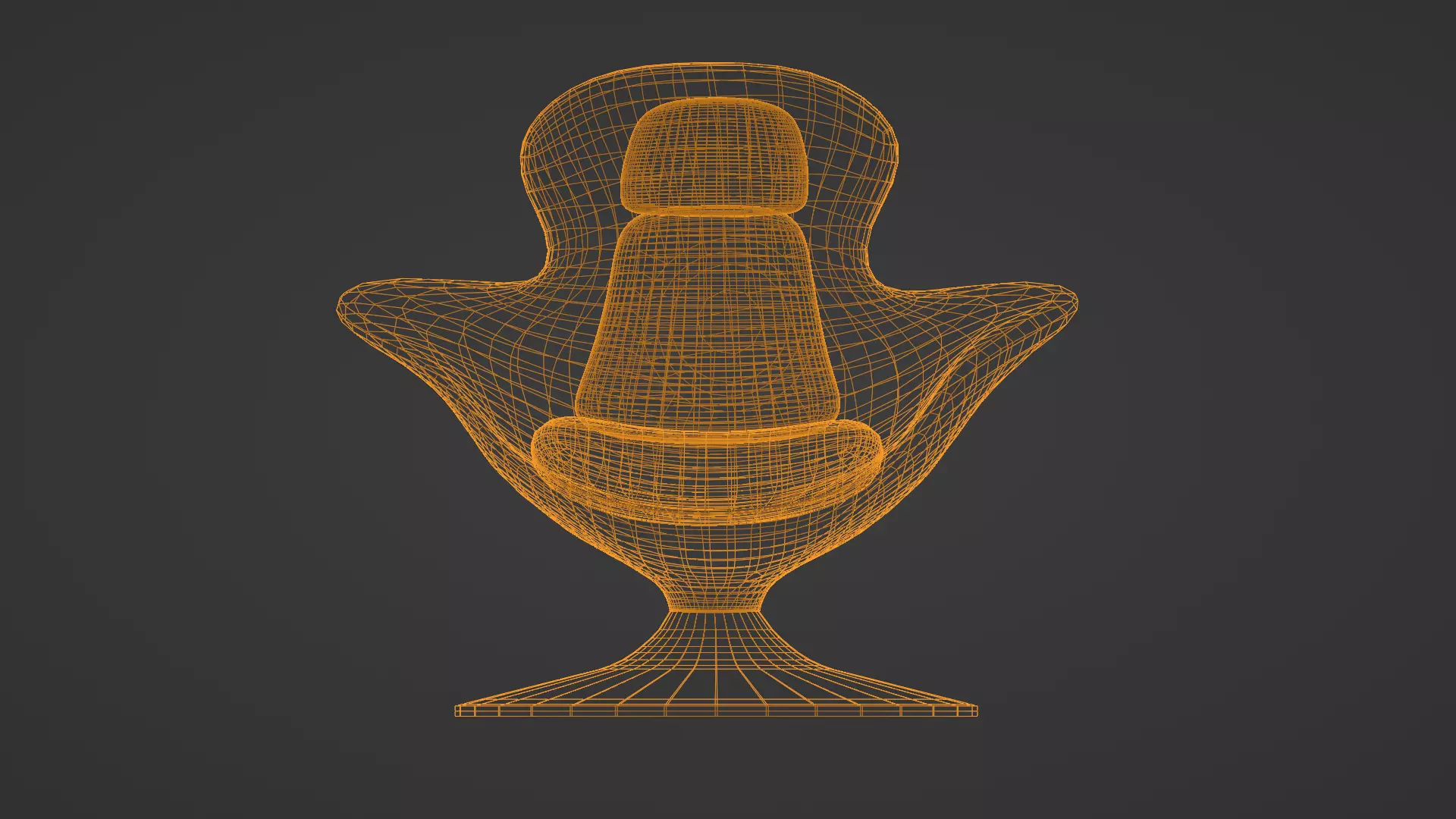 Futuristic Luxury Lounge Chair 3d Model with PBR Materials 3D model_6