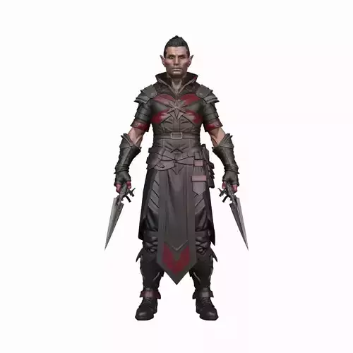 Sinister Arcane Blood Elf Warlock 3D Model in World of  Style