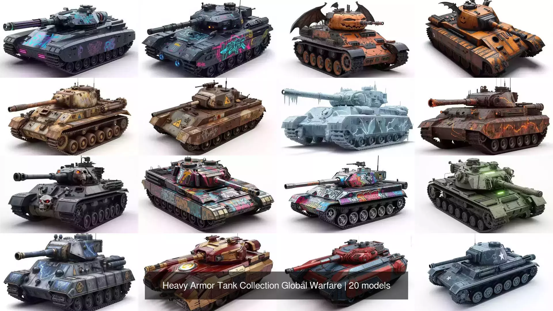 Heavy Armor Tank Collection Global Warfare _0