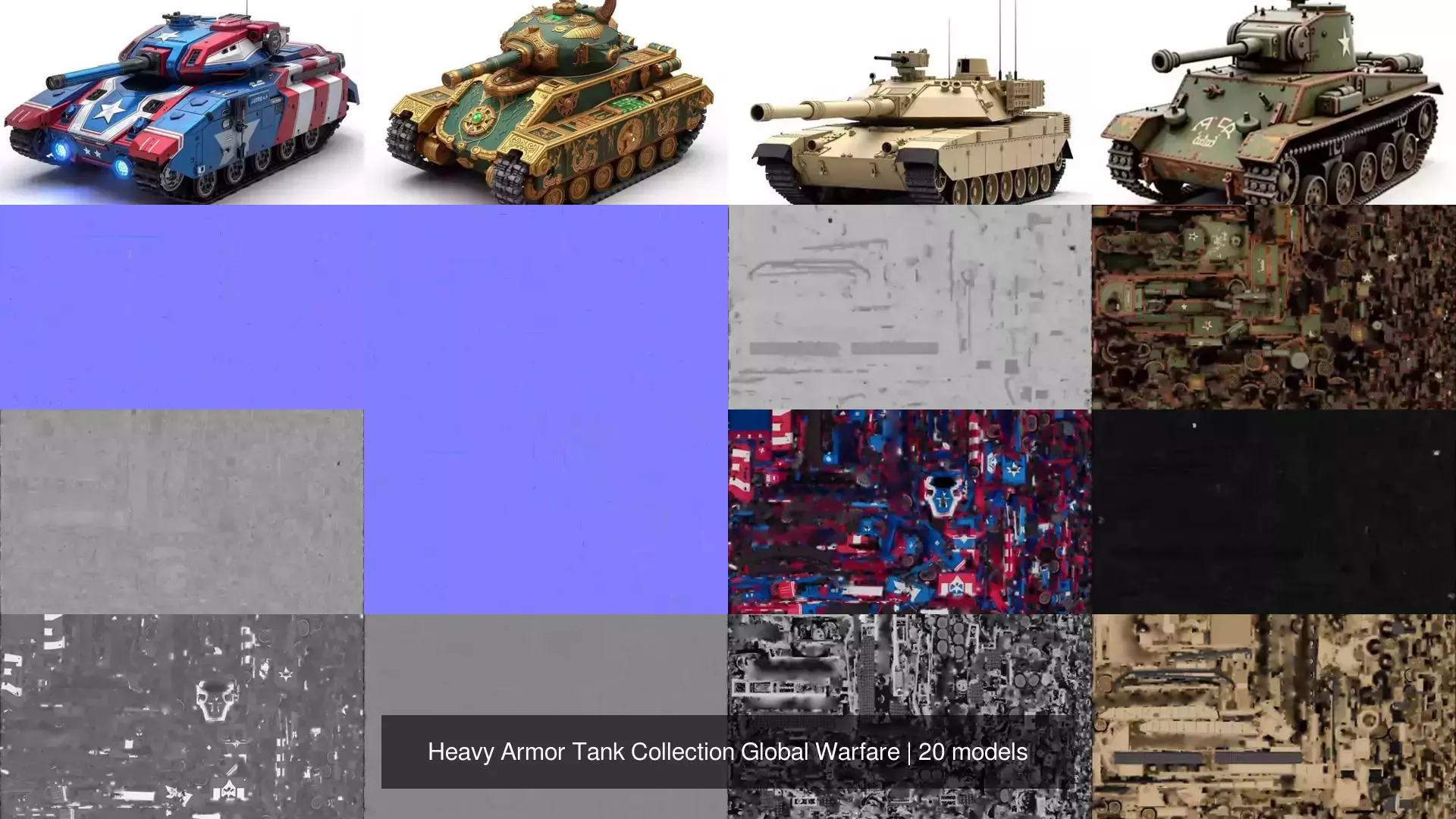 Heavy Armor Tank Collection Global Warfare _2