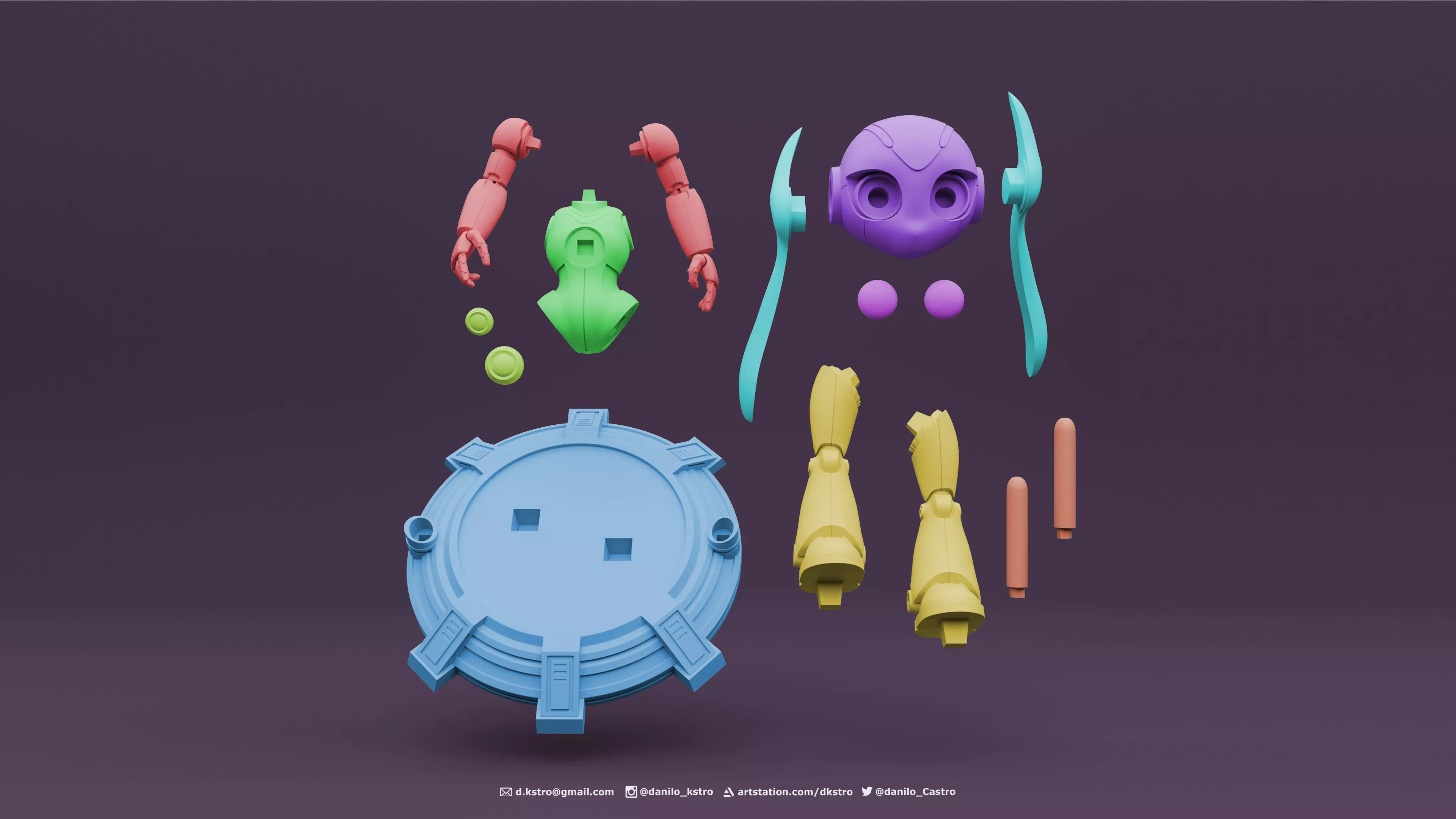 PW01 Droid - 3D printing 3D print model_10