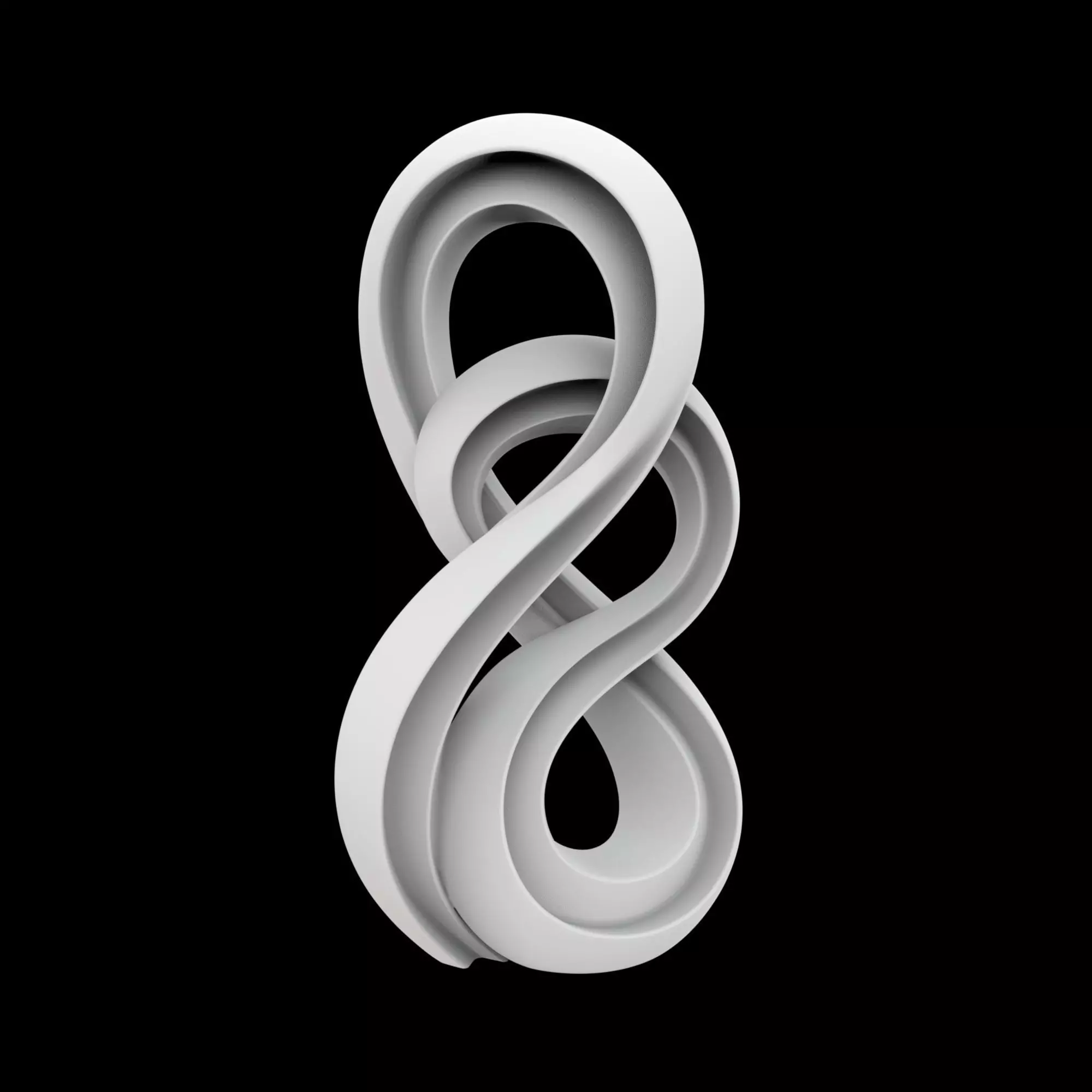 Abstract Flow Statue 3D Print Model 3D print model